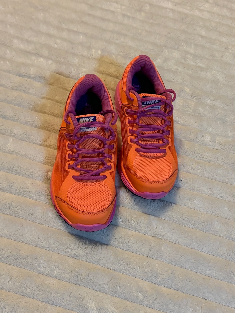Nike Orange with Pink Accent Athletic Sneakers